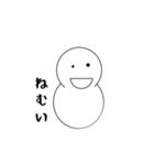 てきとう雪だるま（個別スタンプ：3）