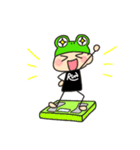 ランニング部のカエル部長（個別スタンプ：15）