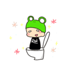 ランニング部のカエル部長（個別スタンプ：18）