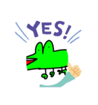 緑なんとか？（個別スタンプ：15）