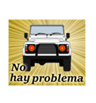 4WD乗りの為のスペイン語スタンプ(white1)（個別スタンプ：14）