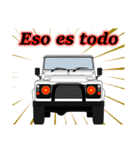4WD乗りの為のスペイン語スタンプ(white1)（個別スタンプ：17）