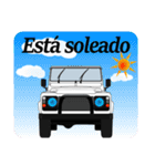 4WD乗りの為のスペイン語スタンプ(white3)（個別スタンプ：7）