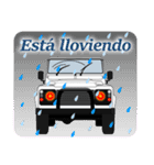 4WD乗りの為のスペイン語スタンプ(white3)（個別スタンプ：8）