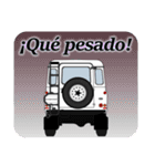 4WD乗りの為のスペイン語スタンプ(white3)（個別スタンプ：9）