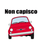 クラシック車のイタリア語スタンプ(赤2)（個別スタンプ：3）