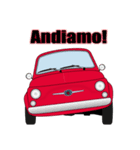 クラシック車のイタリア語スタンプ(赤2)（個別スタンプ：7）