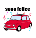 クラシック車のイタリア語スタンプ(赤2)（個別スタンプ：11）
