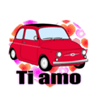 クラシック車のイタリア語スタンプ(赤2)（個別スタンプ：14）