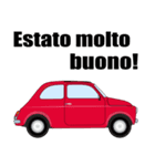 クラシック車のイタリア語スタンプ(赤2)（個別スタンプ：17）