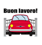 クラシック車のイタリア語スタンプ(赤2)（個別スタンプ：18）