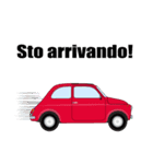 クラシック車のイタリア語スタンプ(赤2)（個別スタンプ：21）