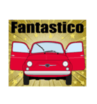 クラシック車のイタリア語スタンプ(赤2)（個別スタンプ：24）