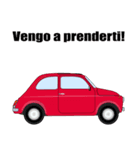 クラシック車のイタリア語スタンプ(赤3)（個別スタンプ：5）