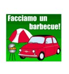 クラシック車のイタリア語スタンプ(赤3)（個別スタンプ：6）