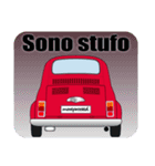クラシック車のイタリア語スタンプ(赤3)（個別スタンプ：9）