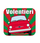 クラシック車のイタリア語スタンプ(赤3)（個別スタンプ：17）
