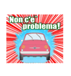 クラシック車のイタリア語スタンプ(赤3)（個別スタンプ：19）