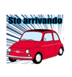 クラシック車のイタリア語スタンプ(赤3)（個別スタンプ：22）