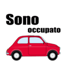 クラシック車のイタリア語スタンプ(赤3)（個別スタンプ：23）