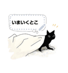 黒猫 おしゃべりにゃん（個別スタンプ：7）