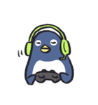 ゆるゲーマーなペンギンたち（個別スタンプ：4）