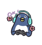 ゆるゲーマーなペンギンたち（個別スタンプ：5）