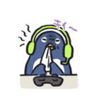 ゆるゲーマーなペンギンたち（個別スタンプ：8）