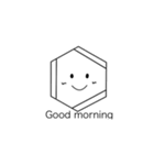 ベンゼンちゃんの日常(英語ver)（個別スタンプ：1）