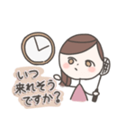 バドミントン女子のスタンプ（個別スタンプ：10）