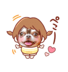 ダックスと6チワワ（個別スタンプ：3）