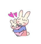 ママとベイビーうさぎちゃん（個別スタンプ：32）