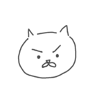 地元の猫(白)（個別スタンプ：1）