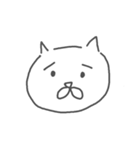 地元の猫(白)（個別スタンプ：2）