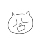 地元の猫(白)（個別スタンプ：4）