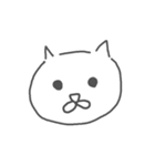 地元の猫(白)（個別スタンプ：5）