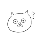 地元の猫(白)（個別スタンプ：7）
