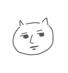 地元の猫(白)（個別スタンプ：10）