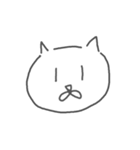 地元の猫(白)（個別スタンプ：11）