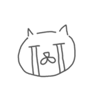 地元の猫(白)（個別スタンプ：12）