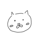 地元の猫(白)（個別スタンプ：13）
