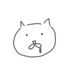 地元の猫(白)（個別スタンプ：15）
