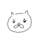 地元の猫(白)（個別スタンプ：17）