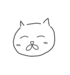 地元の猫(白)（個別スタンプ：20）
