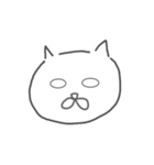 地元の猫(白)（個別スタンプ：22）