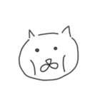 地元の猫(白)（個別スタンプ：23）