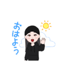 黒キャップ好きな女の子（個別スタンプ：5）