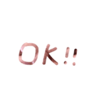 ピンク石文字（個別スタンプ：12）