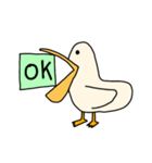 ペリカンとタコ（個別スタンプ：5）
