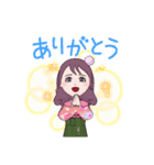 袴女子 卒業（個別スタンプ：29）